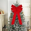 image:imageJOYIN 1 PCS Extra Large Red Velvet Bow for Christmas 35 x 18 Large Red Wreath BowChristmas Tree Decor for Holiday Decoration Outdoor Xmas Party Supplies