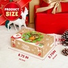 image:imageJOYIN 12PCS Christmas Cookie Boxes for Gift Giving 875 x 575 x 275 Xmas Holiday Bakery Treat Boxes with Window Kraft Cookie Tin Container Box for Baked Goods Cupcake Pastry Candy Brownies