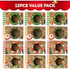 image:imageJOYIN 12PCS Christmas Cookie Boxes for Gift Giving 875 x 575 x 275 Xmas Holiday Bakery Treat Boxes with Window Kraft Cookie Tin Container Box for Baked Goods Cupcake Pastry Candy Brownies