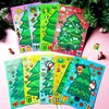 image:imageJOYIN 36 Pcs Christmas Tree Stickers Make Your Own Xmas Stocking Stuffers Holiday Presents Green Stickers for Kids Party Favor Art Craft Supplies Classroom Activities Game