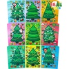 image:imageJOYIN 36 Pcs Christmas Tree Stickers Make Your Own Xmas Stocking Stuffers Holiday Presents Green Stickers for Kids Party Favor Art Craft Supplies Classroom Activities Game