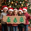 image:imageJOYIN 36 Pcs Christmas Tree Stickers Make Your Own Xmas Stocking Stuffers Holiday Presents Green Stickers for Kids Party Favor Art Craft Supplies Classroom Activities Game