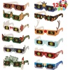 image:imageJOYIN 12 Pcs Christmas 3D Diffraction Paper Glasses Xmas Eyeglasses with 12 Frame Designs amp 6 Glass Patterns 3D Glasses with Diffraction Effect for Light Adult Kid Xmas Accessory Party Favor Props