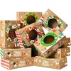image:imageJOYIN 12PCS Christmas Cookie Boxes for Gift Giving 875 x 575 x 275 Xmas Holiday Bakery Treat Boxes with Window Kraft Cookie Tin Container Box for Baked Goods Cupcake Pastry Candy Brownies