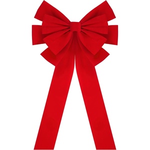 image:imageJOYIN 1 PCS Extra Large Red Velvet Bow for Christmas 35 x 18 Large Red Wreath BowChristmas Tree Decor for Holiday Decoration Outdoor Xmas Party Supplies