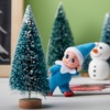 image:imageJOYIN 1 Pack Christmas Purple Tiny Elf Soft Plush Toy for Adults Kids Accessories Party Favors Xmas Party Supplies Christmas Decor Xmas GiftBlue