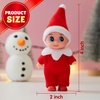 image:imageJOYIN 1 Pack Christmas Purple Tiny Elf Soft Plush Toy for Adults Kids Accessories Party Favors Xmas Party Supplies Christmas Decor Xmas GiftRed