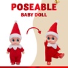 image:imageJOYIN 1 Pack Christmas Purple Tiny Elf Soft Plush Toy for Adults Kids Accessories Party Favors Xmas Party Supplies Christmas Decor Xmas GiftRed