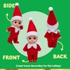 image:imageJOYIN 2 Pcs Christmas Elf Plush Doll Tiny Soft Plush Toy Doll Xmas Gift for Party Favors Party Supplies Christmas Decor Xmas GiftRed