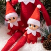 image:imageJOYIN 2 Pcs Christmas Elf Plush Doll Tiny Soft Plush Toy Doll Xmas Gift for Party Favors Party Supplies Christmas Decor Xmas GiftRed