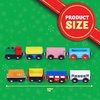 image:imageJOYIN 2026 Christmas Countdown Advent Calendar with 12 PCS Wooden Train Cars Magnetic Train Sets12 Days Cars Advent Calendar for Boys Kids Christmas Party Favor Classroom Prizes Xmas Gift