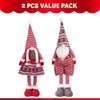 image:imageJOYIN 40 Christmas Gnome Standing Couple Decoration Knitting Style with Long Retractable Legs Tomte Nordic Gnomes Christmas Indoor Decor Xmas DecorHome DecorationsPattern