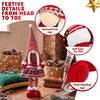 image:imageJOYIN 40 Christmas Gnome Standing Couple Decoration Knitting Style with Long Retractable Legs Tomte Nordic Gnomes Christmas Indoor Decor Xmas DecorHome DecorationsPattern