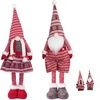 image:imageJOYIN 40 Christmas Gnome Standing Couple Decoration Knitting Style with Long Retractable Legs Tomte Nordic Gnomes Christmas Indoor Decor Xmas DecorHome DecorationsPattern