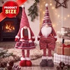 image:imageJOYIN 40 Christmas Gnome Standing Couple Decoration Knitting Style with Long Retractable Legs Tomte Nordic Gnomes Christmas Indoor Decor Xmas DecorHome DecorationsPattern