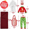 image:imageJOYIN 6 PCS Christmas Doll Clothes Christmas Doll Sleeping Bag Apron Bathrobes and Hat for Holiday Outfits Accessories Decorations