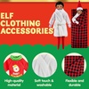 image:imageJOYIN 6 PCS Christmas Doll Clothes Christmas Doll Sleeping Bag Apron Bathrobes and Hat for Holiday Outfits Accessories Decorations