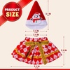 image:imageJOYIN 6 PCS Christmas Doll Skirt with Xmas Hat 6 Designs Festive Looks Cute Dresses and Christmas Hat for Xmas Kids Toddler Doll Couture Costume Accessories Christmas Decorations Holiday