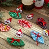 image:imageJOYIN 6 PCS Christmas Doll Skirt with Xmas Hat 6 Designs Festive Looks Cute Dresses and Christmas Hat for Xmas Kids Toddler Doll Couture Costume Accessories Christmas Decorations Holiday
