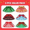 image:imageJOYIN 6PCS Christmas Clothing for Doll Plush Dance Skirt Set 6 Designs Festive Looks Cute Dresses for Xmas Kids Toddler Doll Couture Costume Accessories Xmas Decorations Holiday Specialsclassic