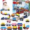image:imageJOYIN 2026 Christmas Countdown Advent Calendar with 12 PCS Wooden Train Cars Magnetic Train Sets12 Days Cars Advent Calendar for Boys Kids Christmas Party Favor Classroom Prizes Xmas Gift