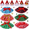 image:imageJOYIN 6 PCS Christmas Doll Skirt with Xmas Hat 6 Designs Festive Looks Cute Dresses and Christmas Hat for Xmas Kids Toddler Doll Couture Costume Accessories Christmas Decorations Holiday