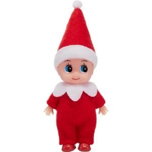image:imageJOYIN 1 Pack Christmas Purple Tiny Elf Soft Plush Toy for Adults Kids Accessories Party Favors Xmas Party Supplies Christmas Decor Xmas GiftRed