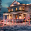 image:imageJoiedomi 12 Pcs Christmas Candy Cane Pathway Markers Lights 17 Stakes Lights with Red Waterproof Outdoor Decorations for Holiday Xmas IndoorYard Walkway Lawn Garden DecorRed Light