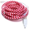 image:imageJoiedomi 40FT LED Candy Cane Rope Lights Waterproof Outdoor 360 LED Christmas Decor Lights for Garden Yard Party Xmas Christmas Holiday Decorations Red amp Cool WhiteRed  Warm White