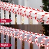 image:imageJoiedomi 40FT LED Candy Cane Rope Lights Waterproof Outdoor 360 LED Christmas Decor Lights for Garden Yard Party Xmas Christmas Holiday Decorations Red amp Cool WhiteRed  Cool White