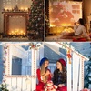 image:imageJoiedomi 40FT LED Candy Cane Rope Lights Waterproof Outdoor 360 LED Christmas Decor Lights for Garden Yard Party Xmas Christmas Holiday Decorations Red amp Cool WhiteRed  Warm White