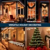 image:imageJoiedomi 40FT LED Candy Cane Rope Lights Waterproof Outdoor 360 LED Christmas Decor Lights for Garden Yard Party Xmas Christmas Holiday Decorations Red amp Cool WhiteRed  Green  Cool White