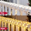 image:imageJoiedomi 40FT LED Candy Cane Rope Lights Waterproof Outdoor 360 LED Christmas Decor Lights for Garden Yard Party Xmas Christmas Holiday Decorations Red amp Cool WhiteWarm White
