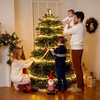 image:imageJoiedomi 40FT LED Candy Cane Rope Lights Waterproof Outdoor 360 LED Christmas Decor Lights for Garden Yard Party Xmas Christmas Holiday Decorations Red amp Cool WhiteWarm White