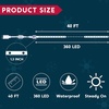 image:imageJoiedomi 40FT LED Candy Cane Rope Lights Waterproof Outdoor 360 LED Christmas Decor Lights for Garden Yard Party Xmas Christmas Holiday Decorations Red amp Cool WhiteRed  Warm White