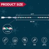 image:imageJoiedomi 40FT LED Candy Cane Rope Lights Waterproof Outdoor 360 LED Christmas Decor Lights for Garden Yard Party Xmas Christmas Holiday Decorations Red amp Cool WhiteRed  Green  Cool White