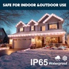 image:imageJoiedomi 40FT LED Candy Cane Rope Lights Waterproof Outdoor 360 LED Christmas Decor Lights for Garden Yard Party Xmas Christmas Holiday Decorations Red amp Cool WhiteRed  Cool White