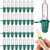 image:imageJOYIN 60 Pcs Replacement Christmas Tree Light Bulbs 25V 0425 Watt 170 mA Incandescent String Lights Replacement Bulb Green Base for IndoorOutdoor Xmas Tree Lights Decoration Warm White60