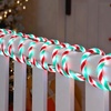 image:imageJoiedomi 40FT LED Candy Cane Rope Lights Waterproof Outdoor 360 LED Christmas Decor Lights for Garden Yard Party Xmas Christmas Holiday Decorations Red amp Cool WhiteRed  Green  Cool White