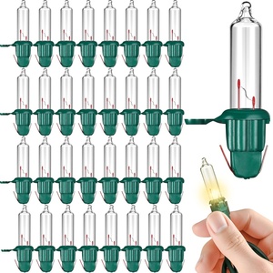 image:imageJOYIN 60 Pcs Replacement Christmas Tree Light Bulbs 25V 0425 Watt 170 mA Incandescent String Lights Replacement Bulb Green Base for IndoorOutdoor Xmas Tree Lights Decoration Warm White60