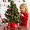 image:imageJOIEDOMI 24 Pcs Pink Christmas Balls Ornaments Set 16 Small Shatterproof Christmas Tree Ornaments Xmas Hanging Balls Decorations for Tree Wreath Garland Holiday Wedding Party Indoor DecorBurgundy Red