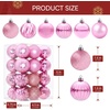 image:imageJOIEDOMI 24 Pcs Pink Christmas Balls Ornaments Set 16 Small Shatterproof Christmas Tree Ornaments Xmas Hanging Balls Decorations for Tree Wreath Garland Holiday Wedding Party Indoor DecorPink