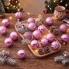 image:imageJOIEDOMI 24 Pcs Pink Christmas Balls Ornaments Set 16 Small Shatterproof Christmas Tree Ornaments Xmas Hanging Balls Decorations for Tree Wreath Garland Holiday Wedding Party Indoor DecorPink