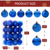 image:imageJOIEDOMI 24 Pcs Pink Christmas Balls Ornaments Set 16 Small Shatterproof Christmas Tree Ornaments Xmas Hanging Balls Decorations for Tree Wreath Garland Holiday Wedding Party Indoor DecorBlue