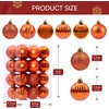 image:imageJOIEDOMI 24 Pcs Pink Christmas Balls Ornaments Set 16 Small Shatterproof Christmas Tree Ornaments Xmas Hanging Balls Decorations for Tree Wreath Garland Holiday Wedding Party Indoor DecorOrange