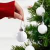 image:imageJOIEDOMI 24 Pcs Pink Christmas Balls Ornaments Set 16 Small Shatterproof Christmas Tree Ornaments Xmas Hanging Balls Decorations for Tree Wreath Garland Holiday Wedding Party Indoor DecorWhite