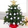 image:imageJOIEDOMI 24 Pcs Pink Christmas Balls Ornaments Set 16 Small Shatterproof Christmas Tree Ornaments Xmas Hanging Balls Decorations for Tree Wreath Garland Holiday Wedding Party Indoor DecorSilver