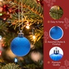 image:imageJOIEDOMI 24 Pcs Pink Christmas Balls Ornaments Set 16 Small Shatterproof Christmas Tree Ornaments Xmas Hanging Balls Decorations for Tree Wreath Garland Holiday Wedding Party Indoor DecorBlue