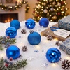 image:imageJOIEDOMI 24 Pcs Pink Christmas Balls Ornaments Set 16 Small Shatterproof Christmas Tree Ornaments Xmas Hanging Balls Decorations for Tree Wreath Garland Holiday Wedding Party Indoor DecorBlue