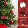 image:imageJOIEDOMI 24 Pcs Pink Christmas Balls Ornaments Set 16 Small Shatterproof Christmas Tree Ornaments Xmas Hanging Balls Decorations for Tree Wreath Garland Holiday Wedding Party Indoor DecorBurgundy Red